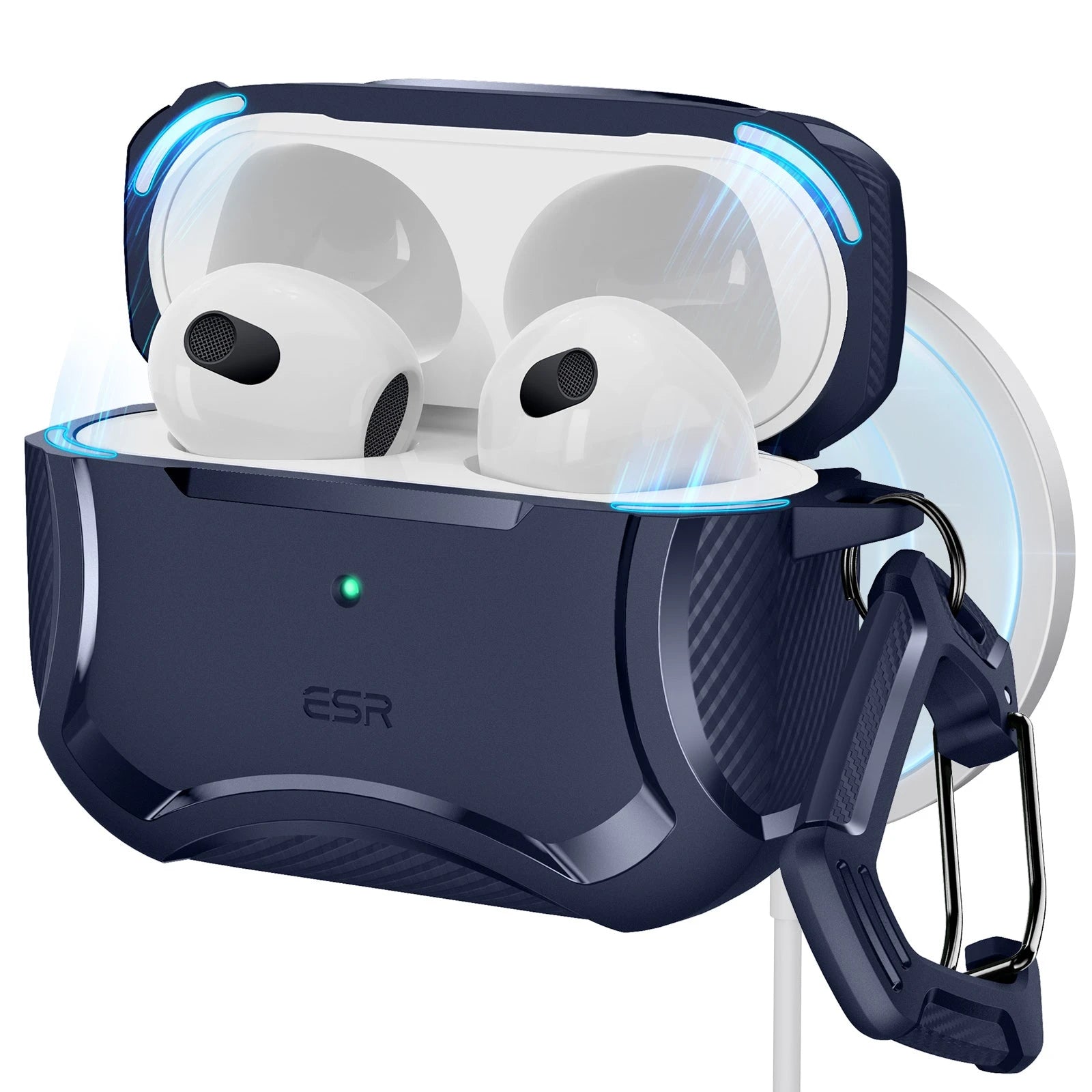 AirPods 3 (2021) Cyber Tough Case (HaloLock) - Navy Blue