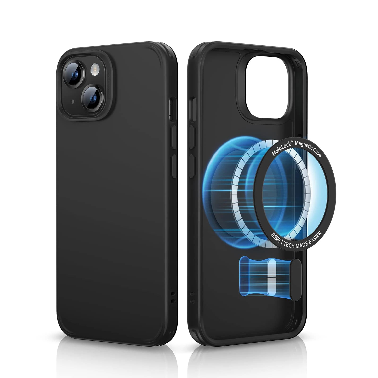 iPhone 14/13 Classic Hybrid Case (HaloLock) - Black