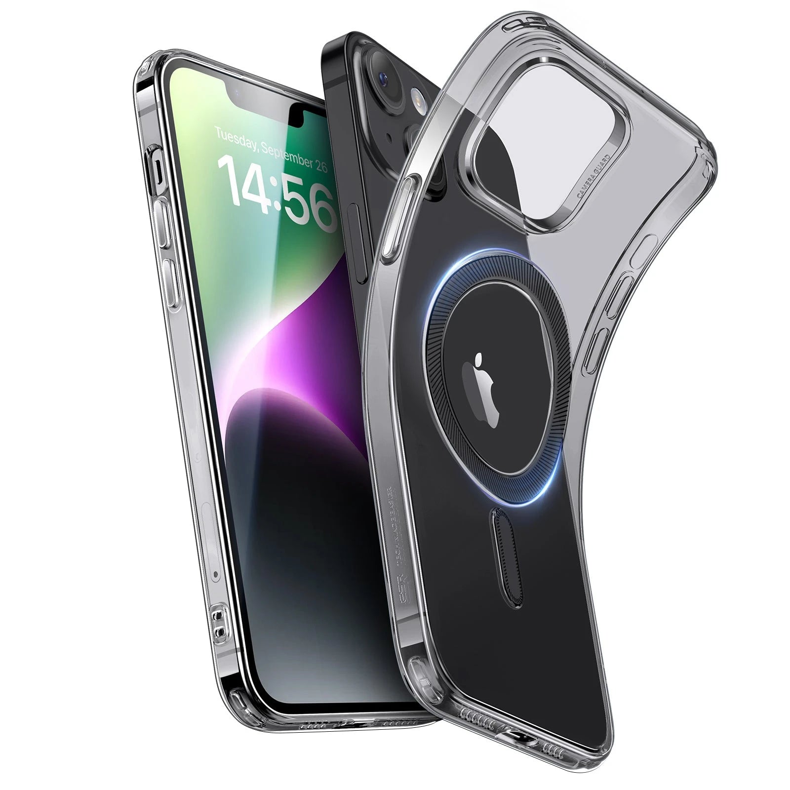 iPhone 14/13 Zero Clear Case (HaloLock) - Clear Black