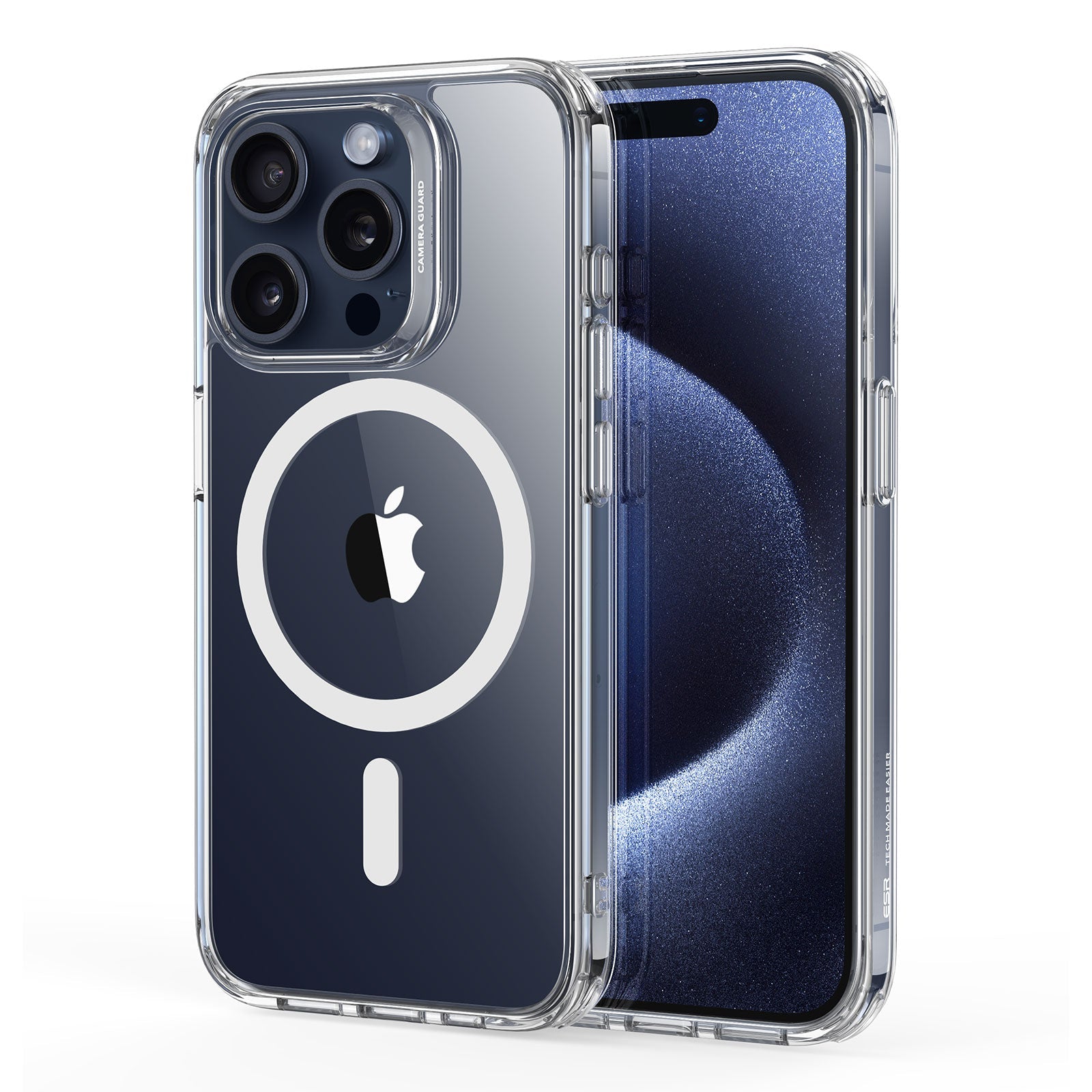 iPhone 15 Pro Classic Hybrid Case (HaloLock) - Clear