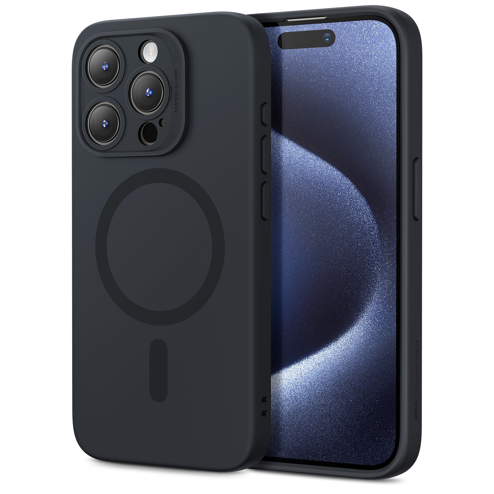iPhone 15 Pro Cloud Soft Case (HaloLock) - Black