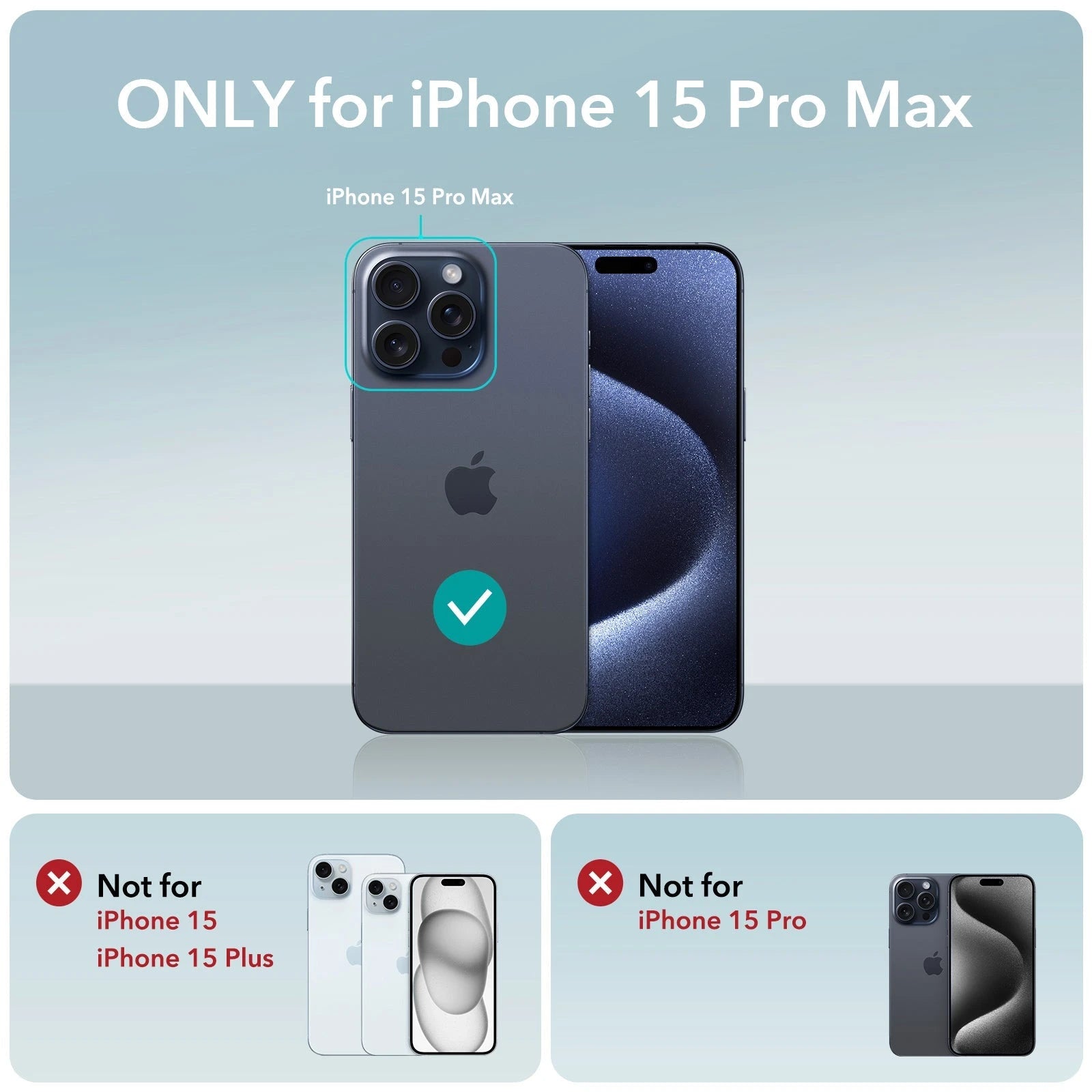 iPhone 15 Pro Max Cloud Soft Case (HaloLock) - Black
