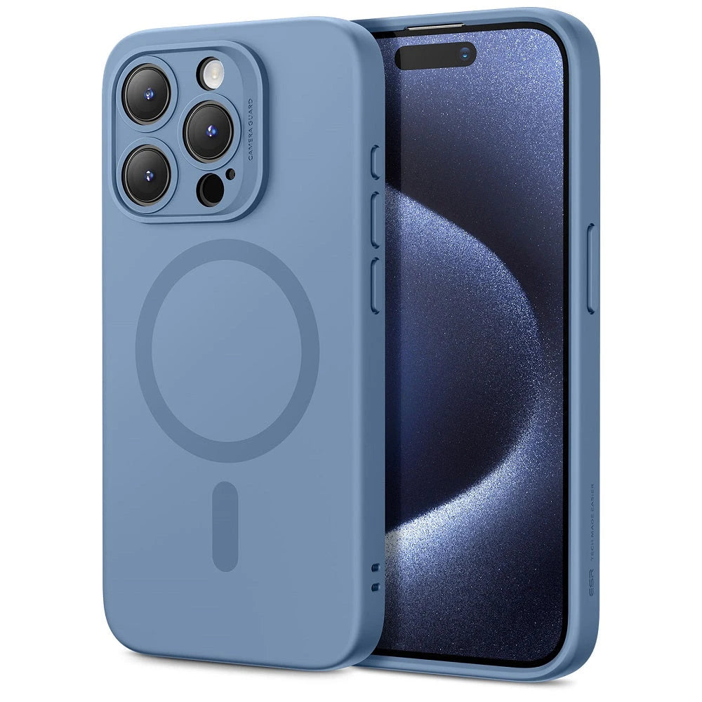 iPhone 15 Pro Max Cloud Soft Case (HaloLock) - Light Blue