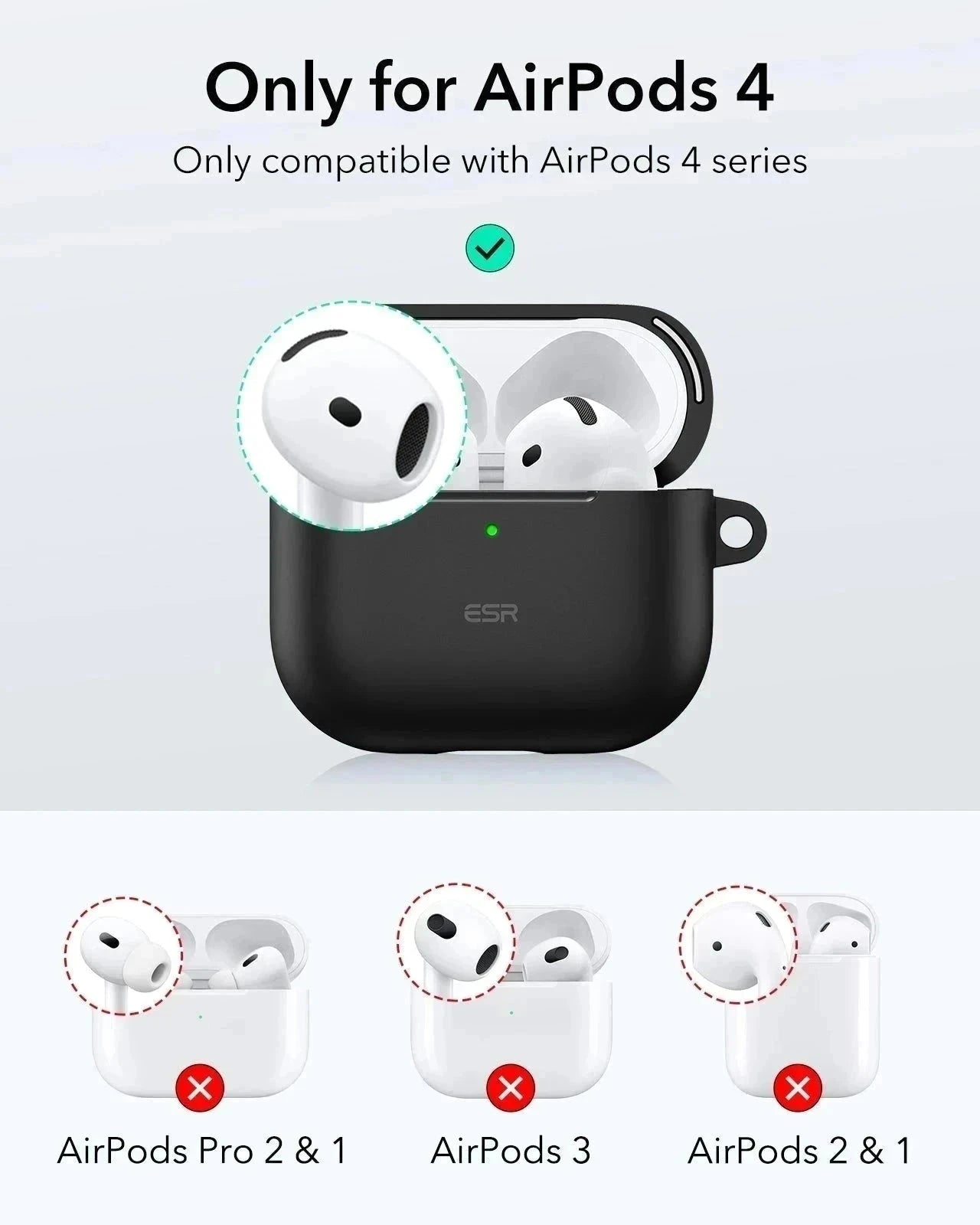 AirPods 4 Cloud Soft Case - Black