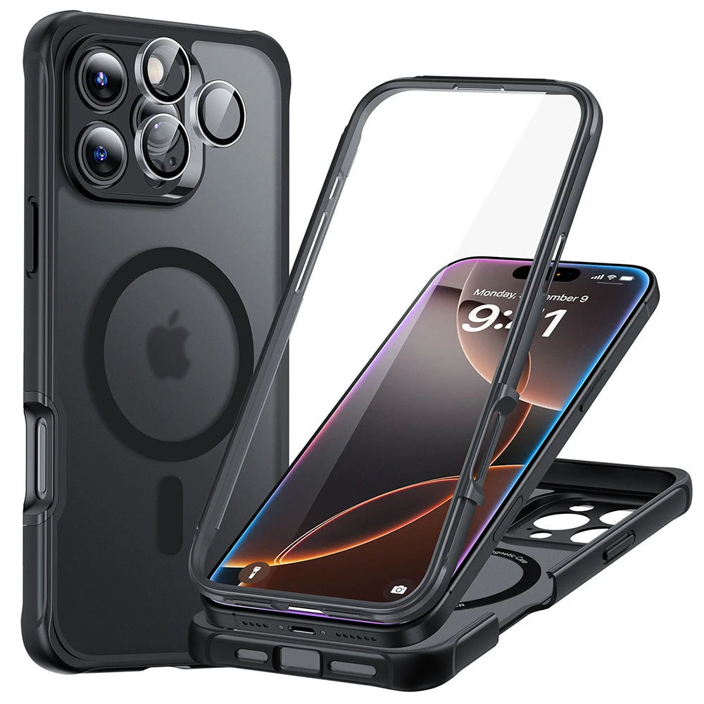 iPhone 16 Pro Armor Tough Case (HaloLock) - Frosted Black