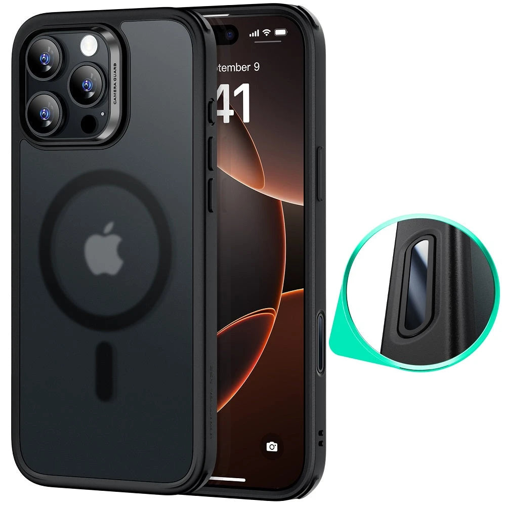 iPhone 16 Pro HaloLock Classic Hybrid Case (Camera Control) - Frosted Black