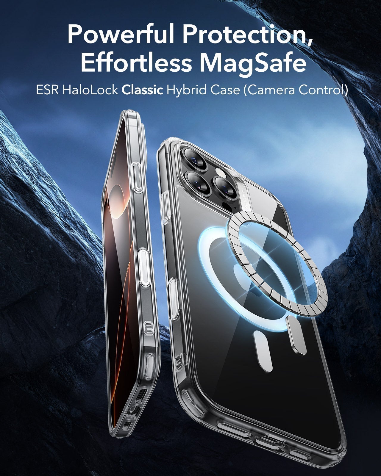 iPhone 16 Pro HaloLock Classic Hybrid Case (Camera Control) - Frosted Black