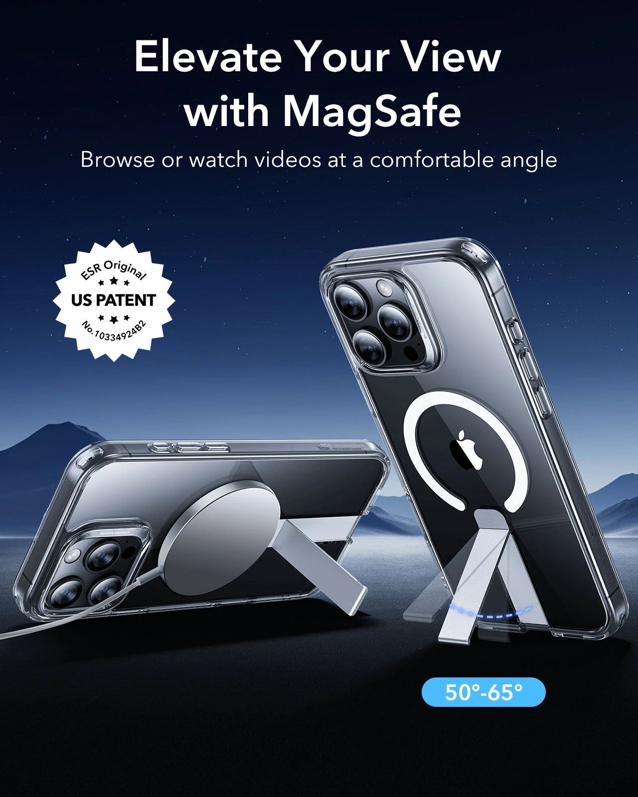 iPhone 16 Pro Max Boost Flickstand Case (HaloLock) - Clear