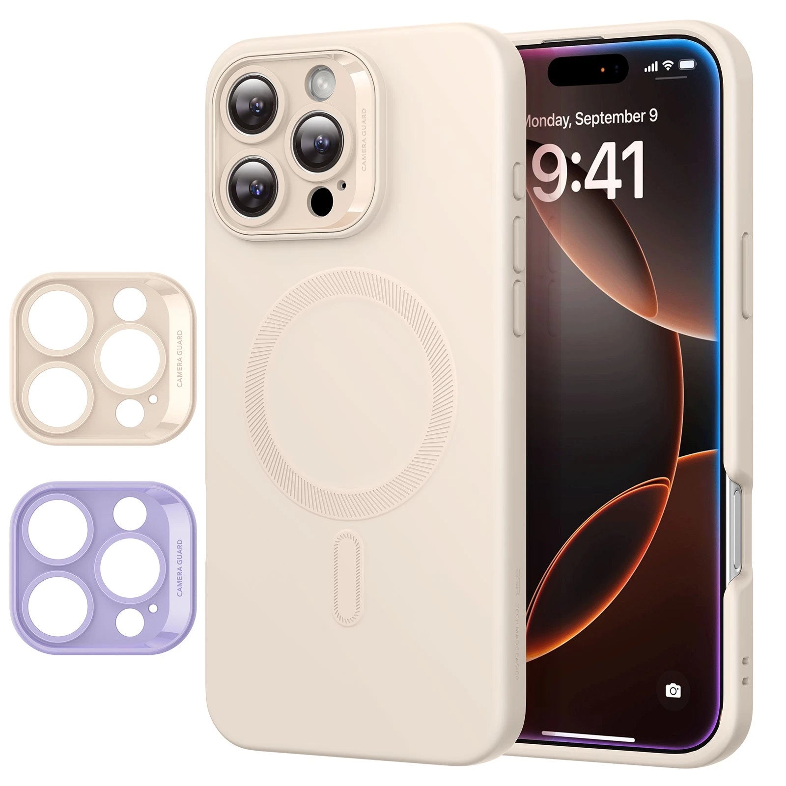 iPhone 16 Pro Max Cloud Soft Case (HaloLock) - Light Tan