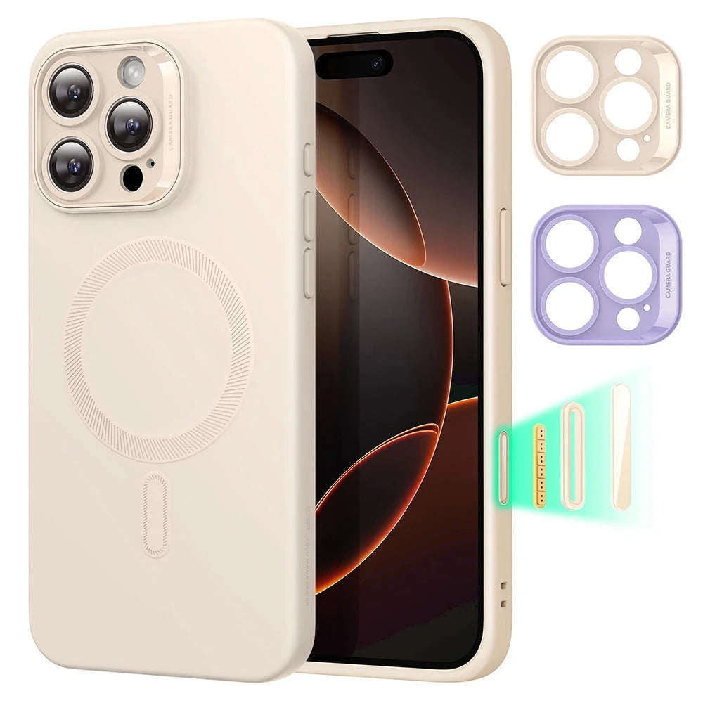 iPhone 16 Pro Max Cloud Soft Magnetic Case (Camera Control) - Light Tan