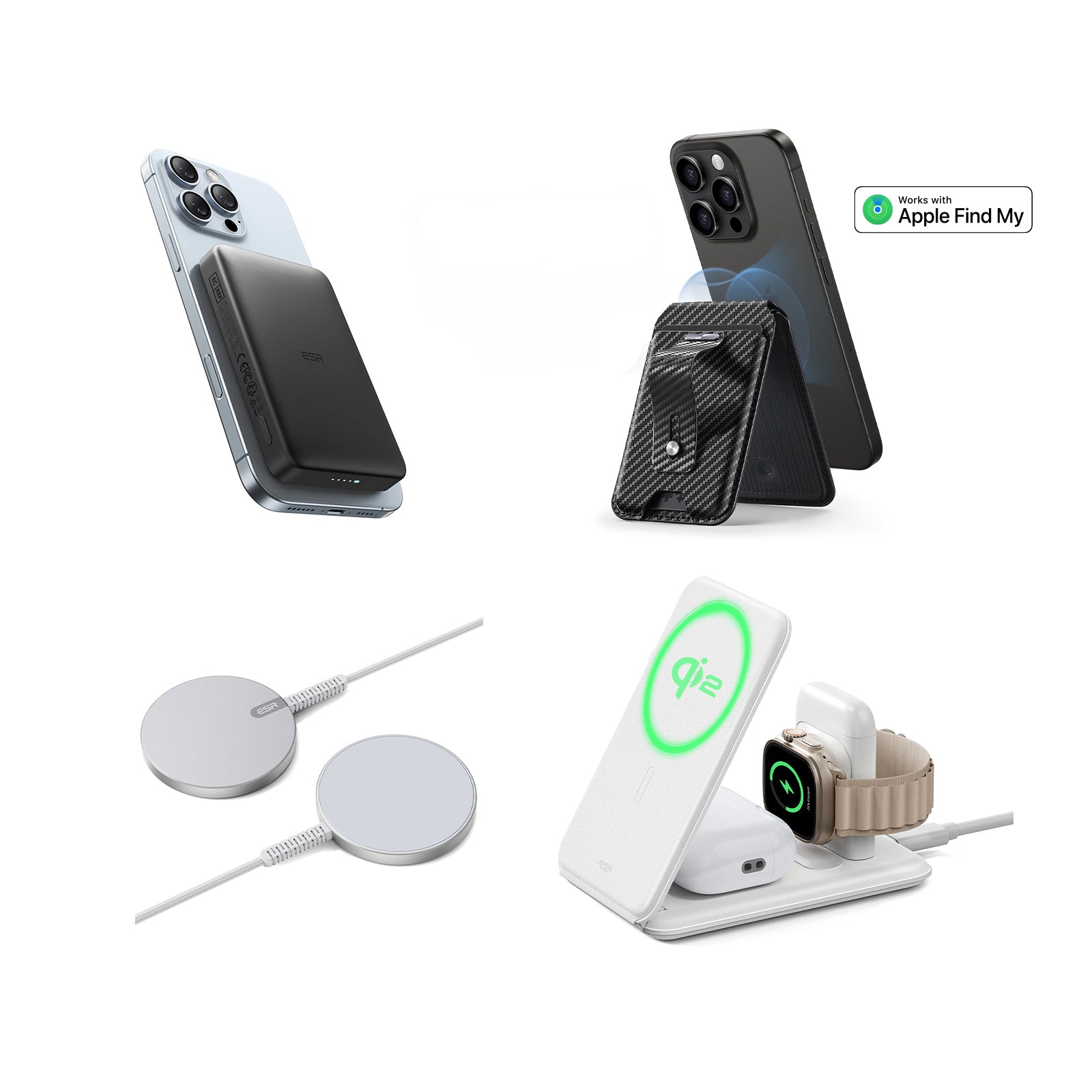 MagSafe Travel Charging Bundle with Find My Wallet - US Plug