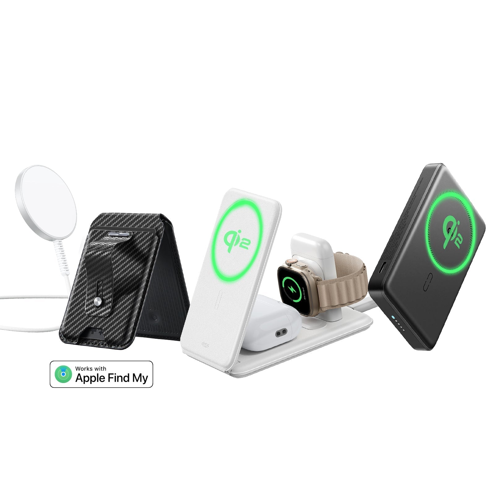 MagSafe Travel Charging Bundle with Magnetic Wallet - EU Plug