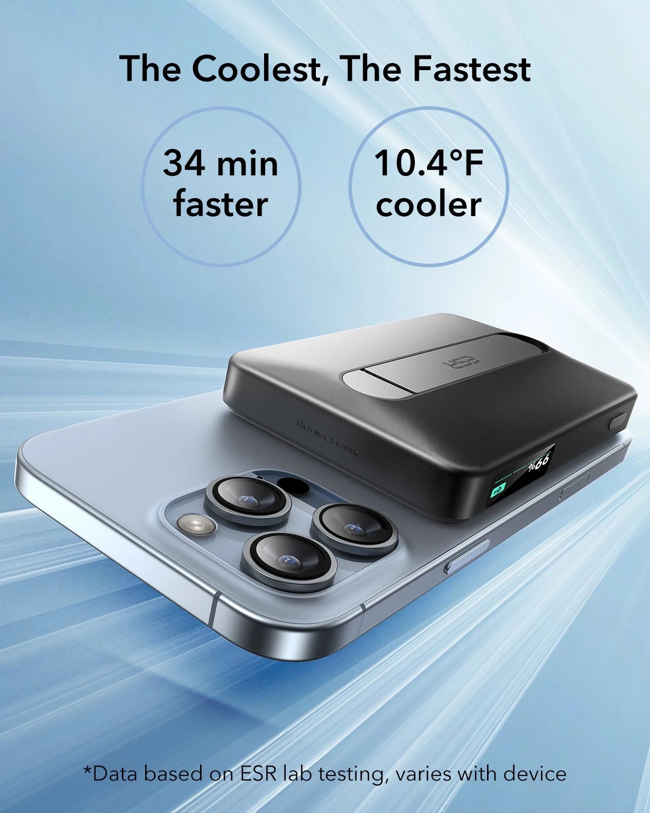 Qi2 MagSlim Kickstand Power Bank (10K) - Black