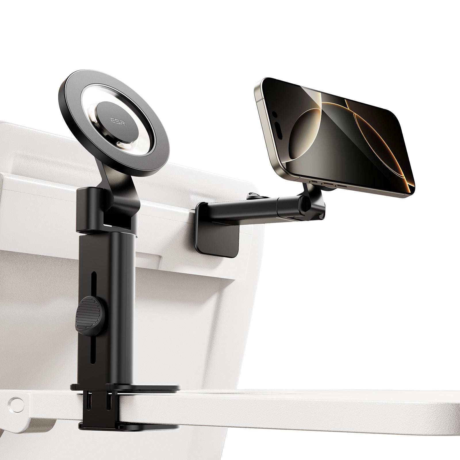 Airplane Phone Holder Mount (HaloLock) - Black