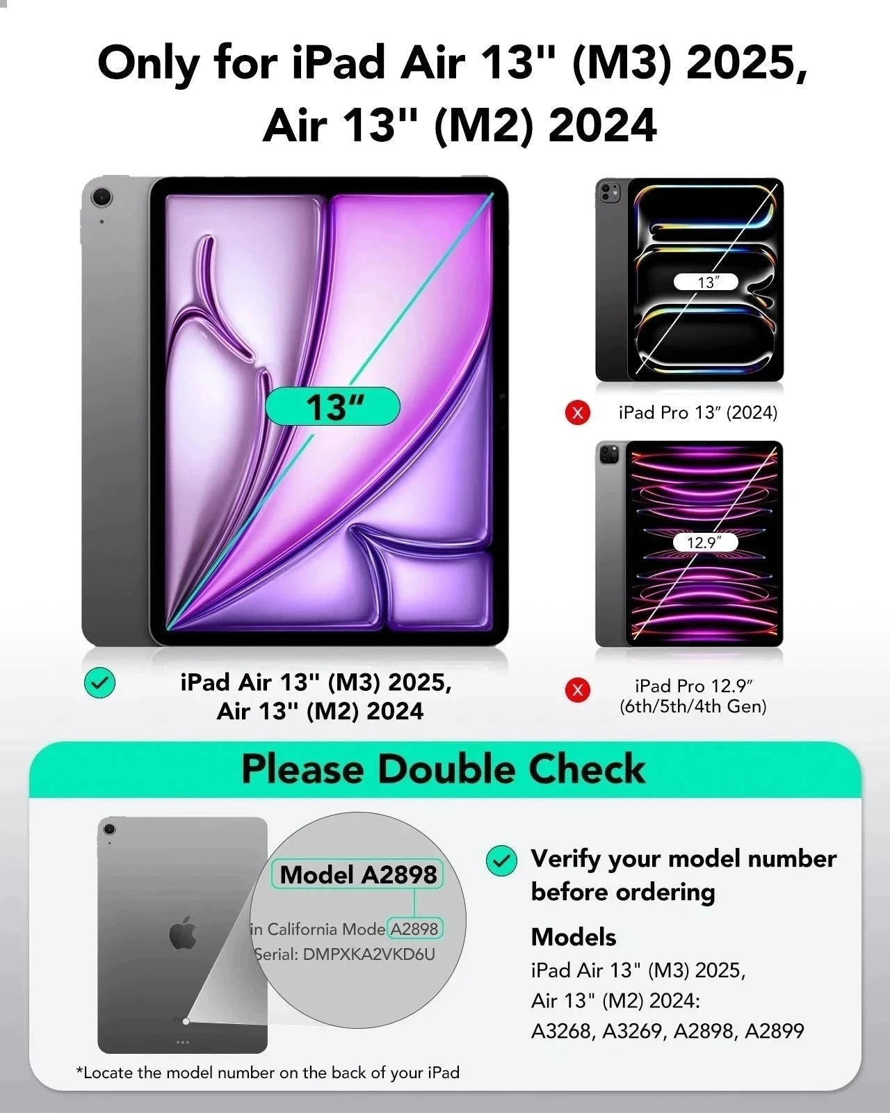 iPad Air 13” (2025) Rebound Magnetic Keyboard Case 360 Protection Paper-Feel Bundle - US Layout-White