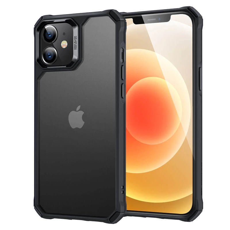 iPhone 12 mini Air Armor Clear Hard Case - Frosted Black