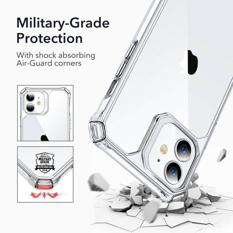 iPhone 12 mini Air Armor Clear Hard Case - Frosted Black