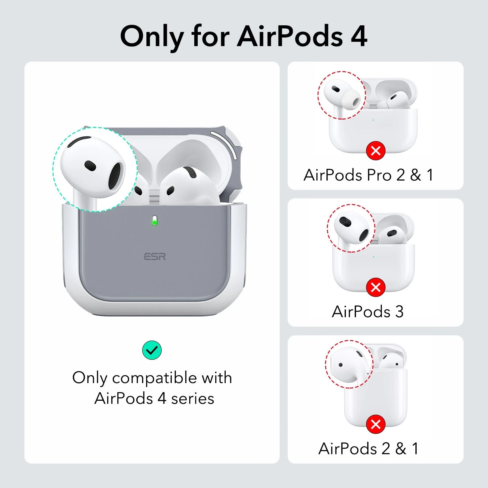 AirPods 4 Orbit Hybrid Case (HaloLock) - Pink