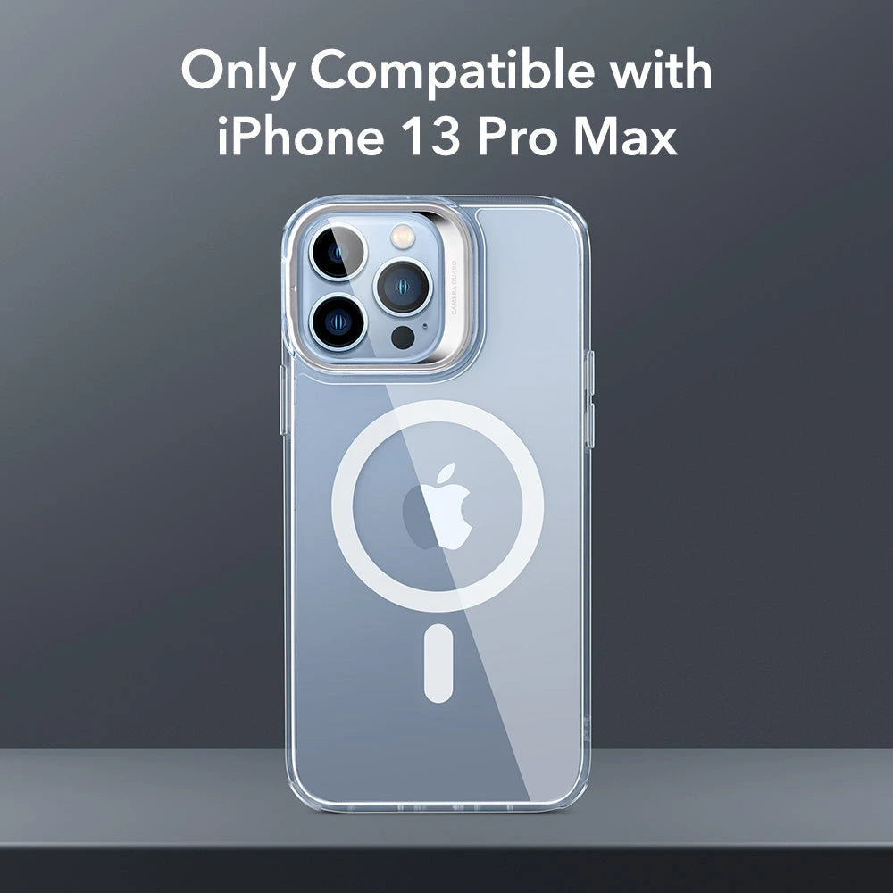 iPhone 13 Pro Max Classic Hybrid Case with Stash Stand (HaloLock) - Clear