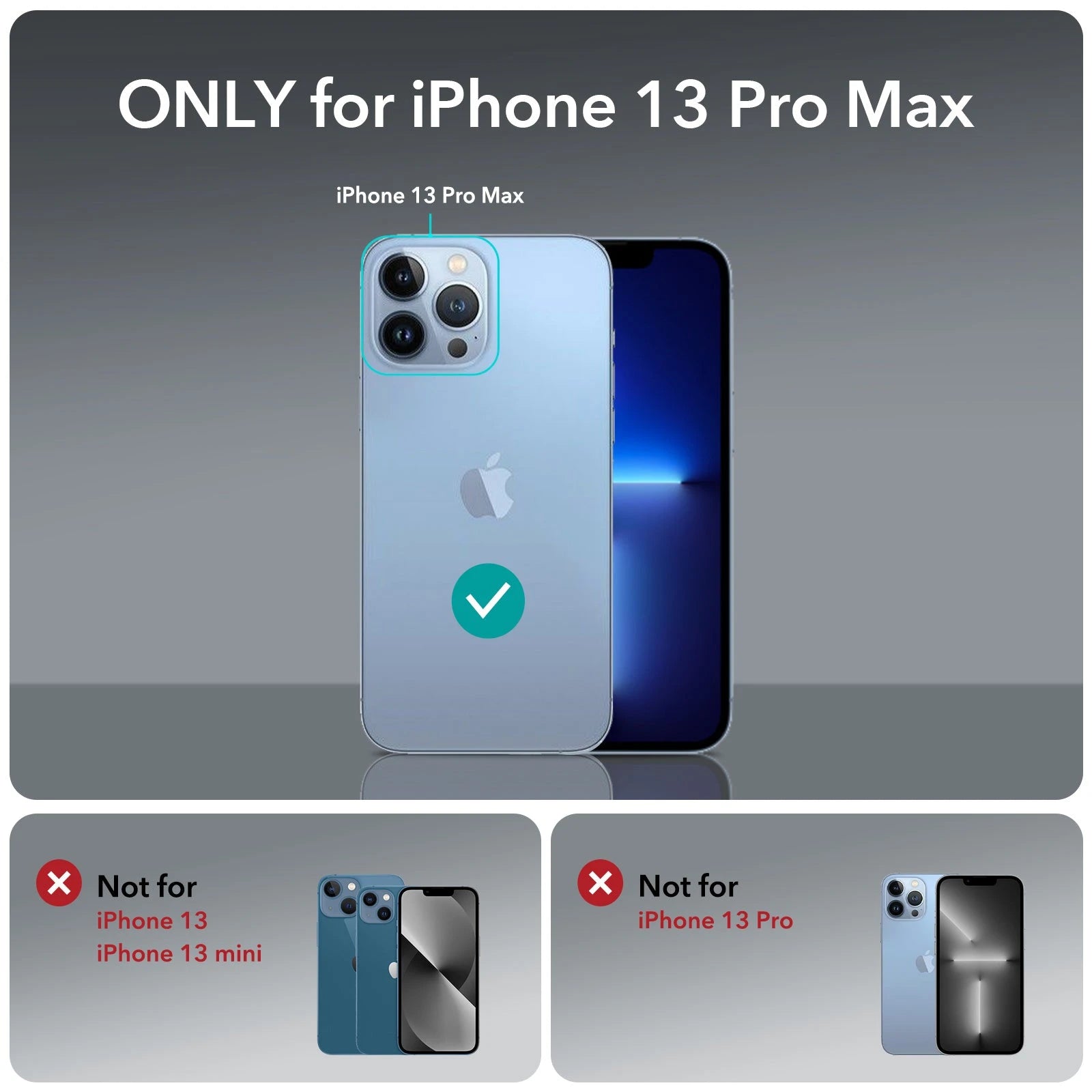 iPhone 13 Pro Max Classic Hybrid Case with Stash Stand (HaloLock) - Clear Black