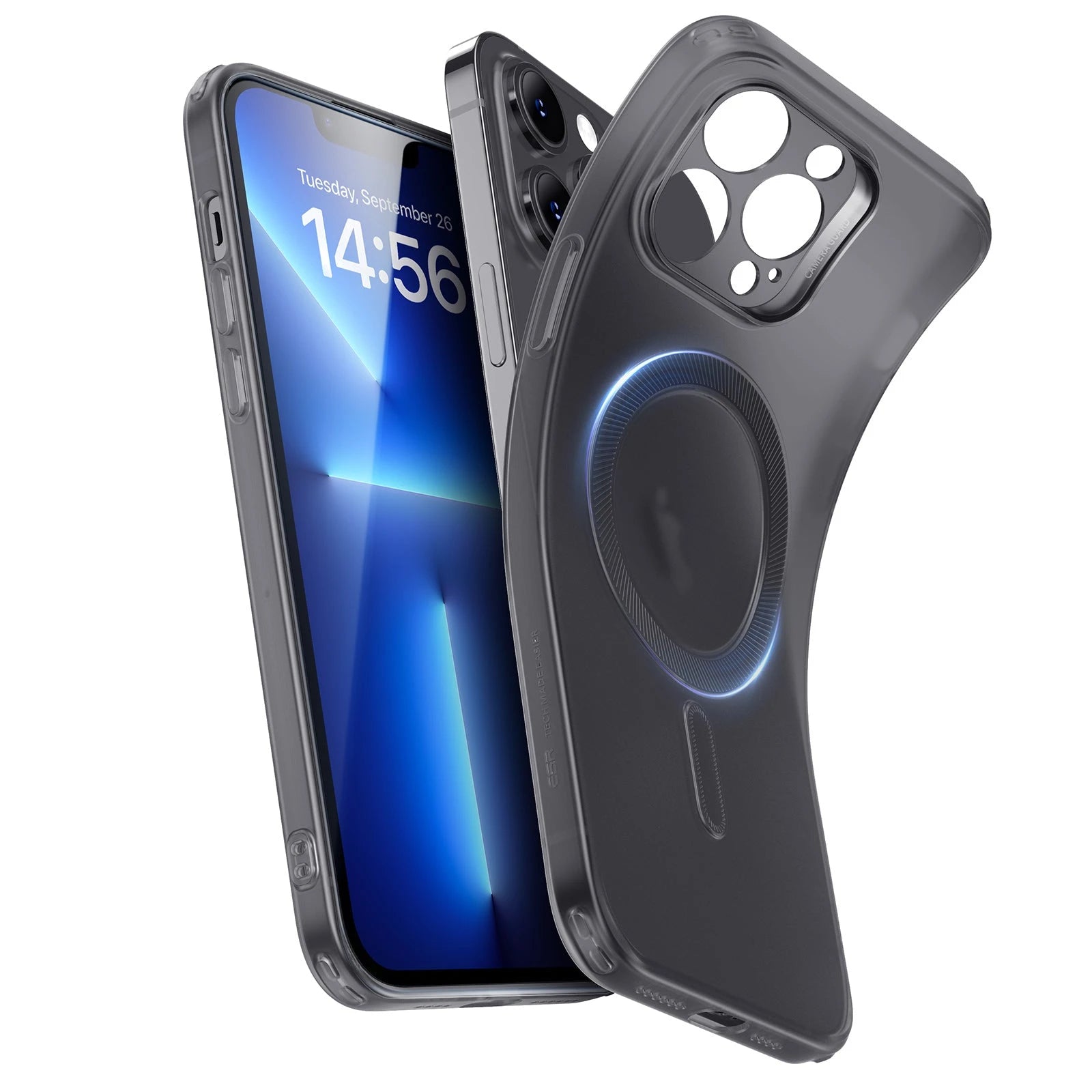 iPhone 13 Pro Max Zero Clear Case (HaloLock) - Frosted Black